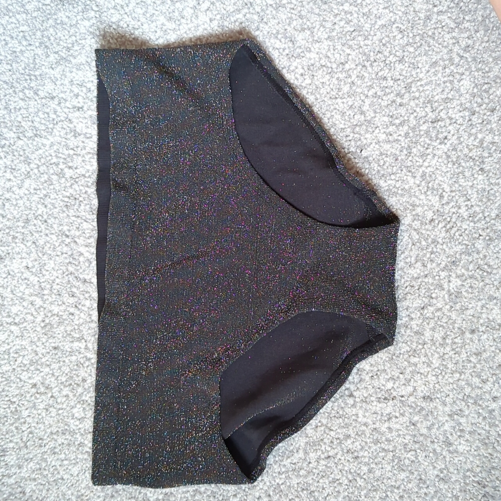 Black and glitter XL Hiphugger Victoria's Secret panties